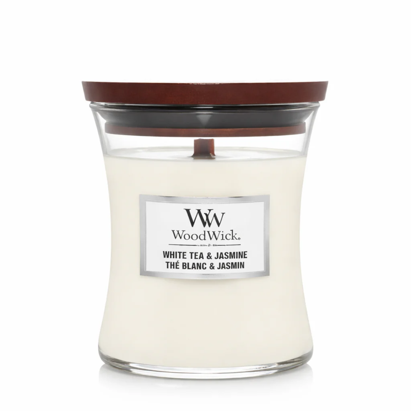 Woodwick White Tea & Jasmine | Medium Candle