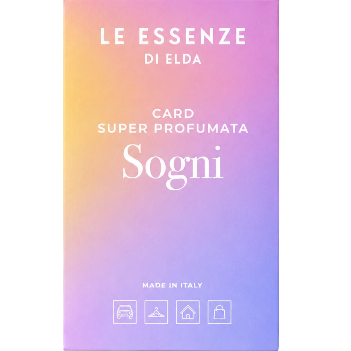 Le Essenze di Elda Sogni Geurhanger – Intense Poederige Geur voor Kledingkast, Linnengoed en Auto