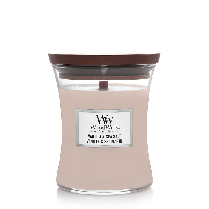 Woodwick Vanilla Sea Salt | Medium Candle