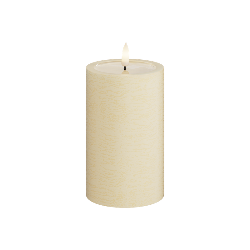 Led Kaars Pillar Creme 7,5 X 12,5 cm