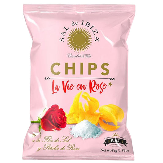 Sal de Ibiza Chips La Vie en Rose 45g