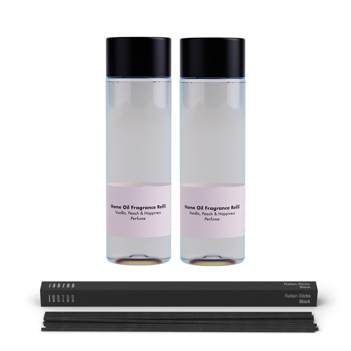 JANZEN &C Home Fragrance Refill Vanilla Peach & Happiness 2-pack Incl. Gratis Sticks