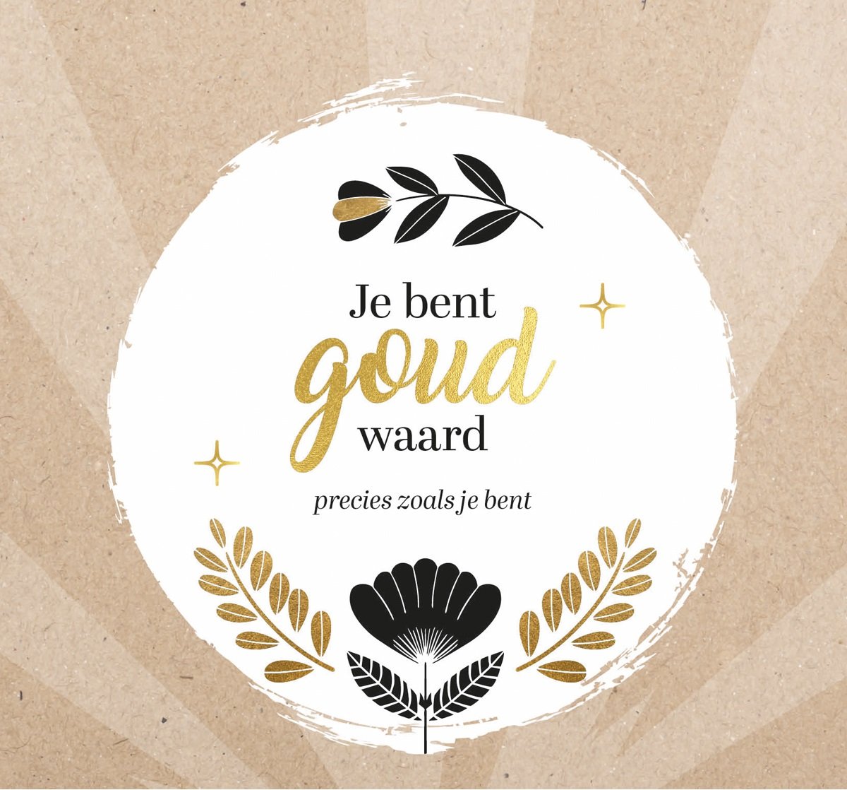 Just for you Jij bent goud waard | Tafelkalender – dagelijkse inspiratie en een mentale boost