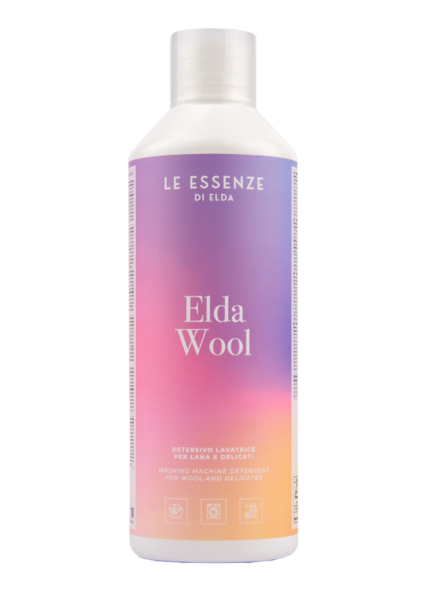 Le Essenze di Elda Elda Wool Wasmiddel voor Wol & Fijne Was 1000 ml – Zacht voor Vezels & Kleuren