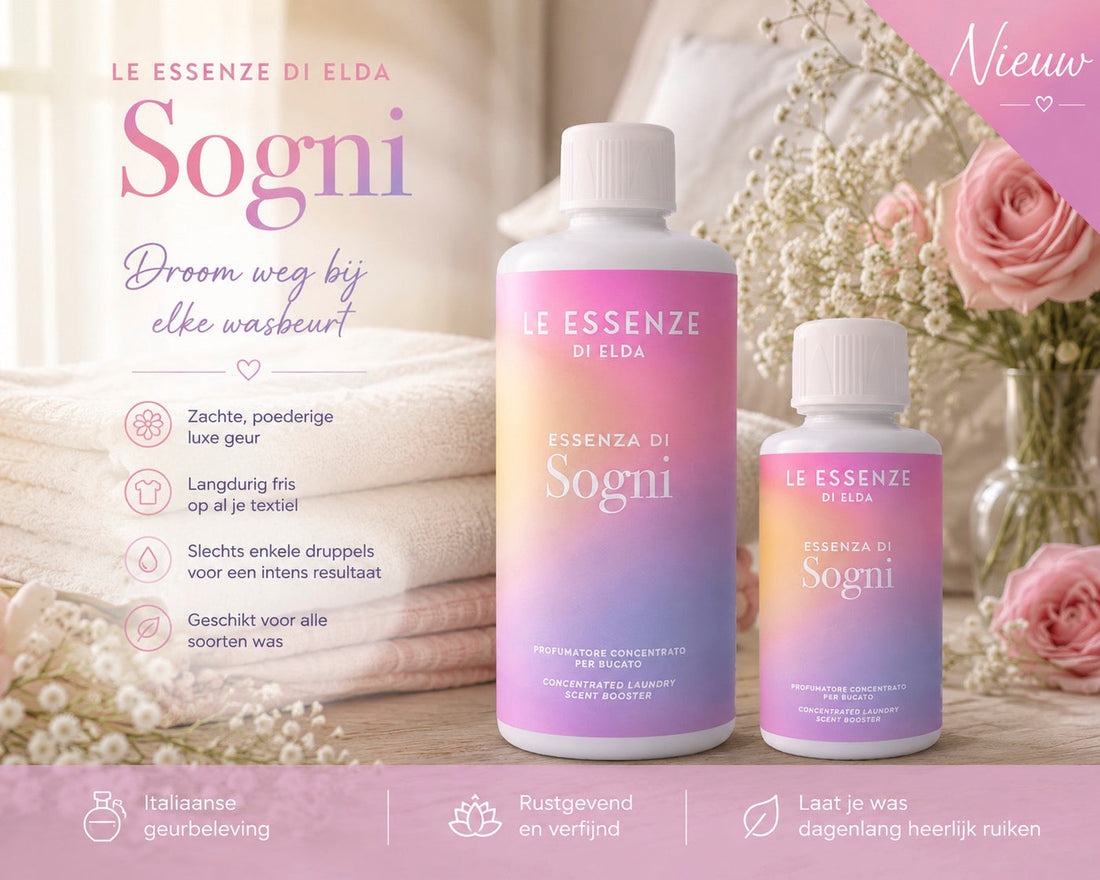 Nieuw: Le Essenze di Elda Wasparfum Sogni – Droom je was heerlijk fris