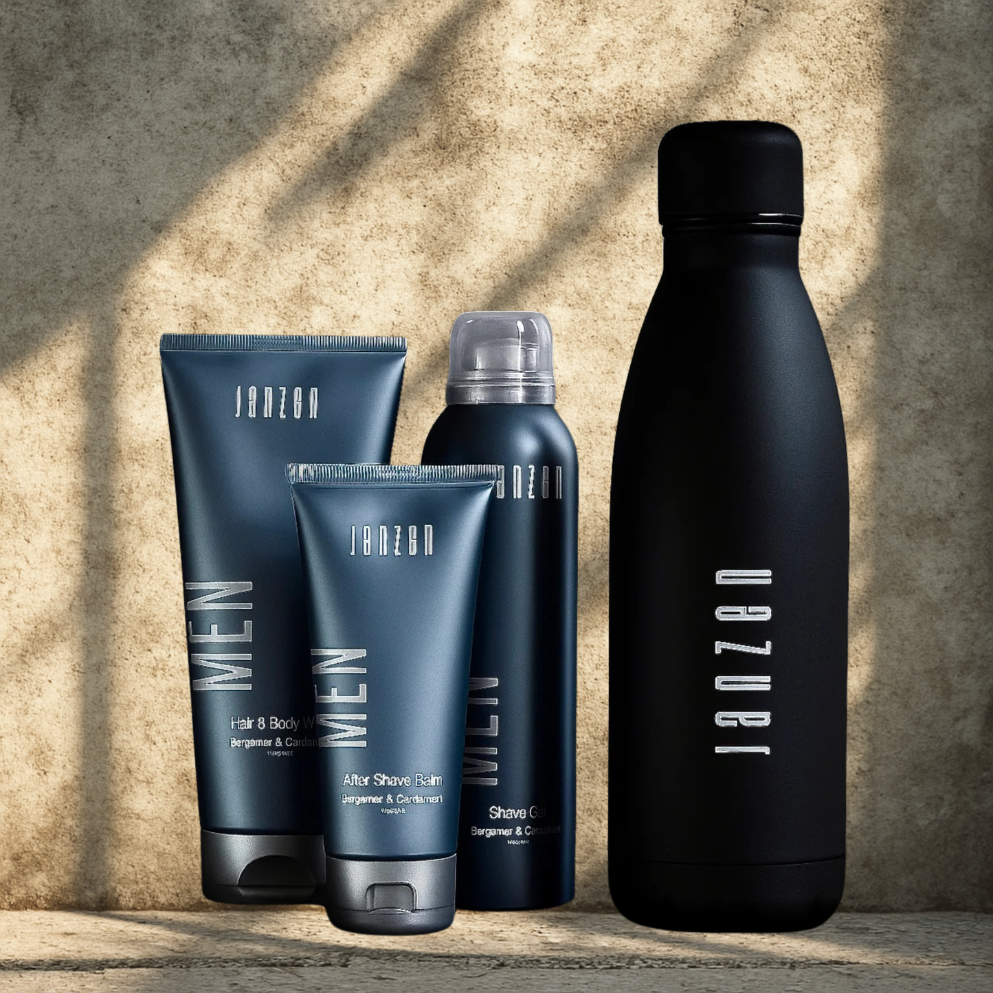 JANZEN Men Action-Paket mit GRATIS Wasserflasche