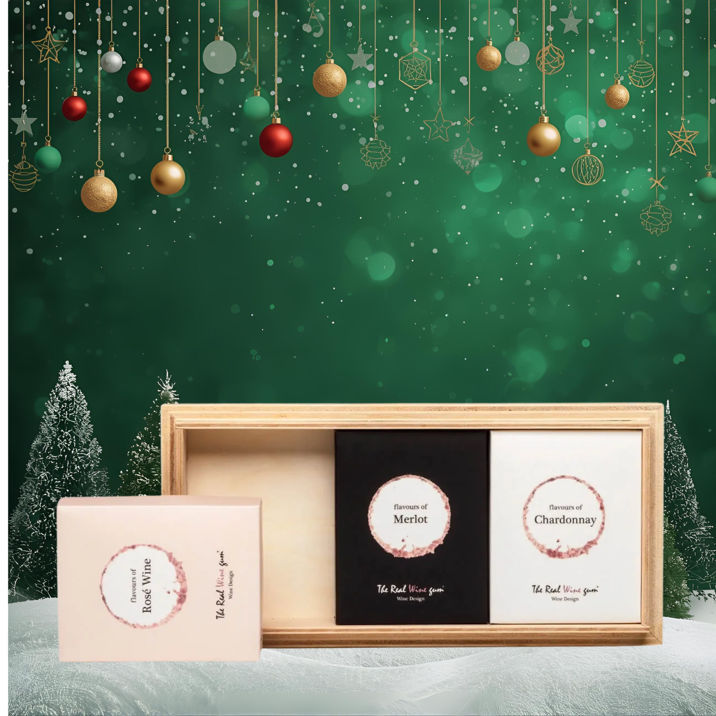 Vinoos Gift Set Rose, Merlot, Chardonay