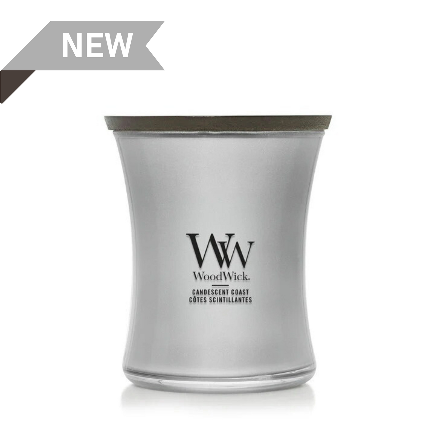 Woodwick Candescent Coast | Silver Metal Collection