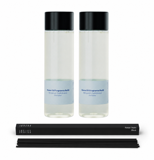 JANZEN &amp;C Home Fragrance Refill Bergamot, Fig &amp; Breeze 2-Pack Incl. Gratis Geursticks