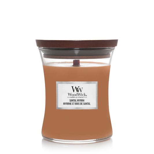 Woodwick Santal Myrrh | Medium Candle