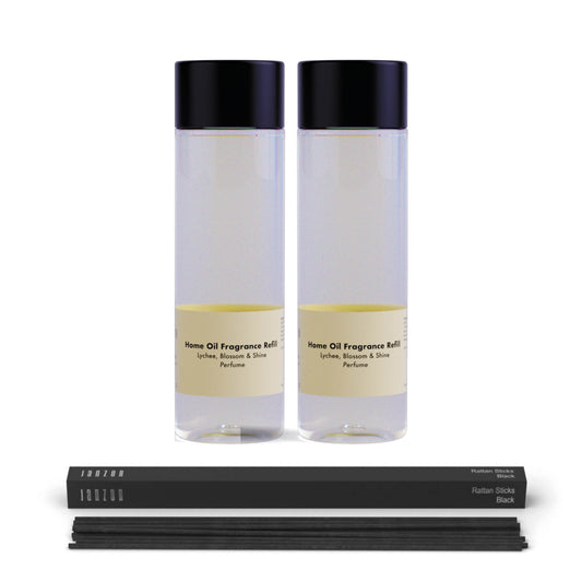 JANZEN &C Home Fragrance Refill Lychee Blossom & Shine 2-pack Incl. Gratis Sticks