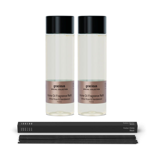 JANZEN Home Fragrance Refill Gracious 2-Pack | Navulling Geurstokjes Incl. Gratis Sticks