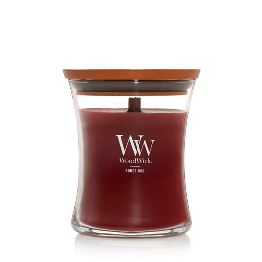 Woodwick Rouge Oud | Medium Candle