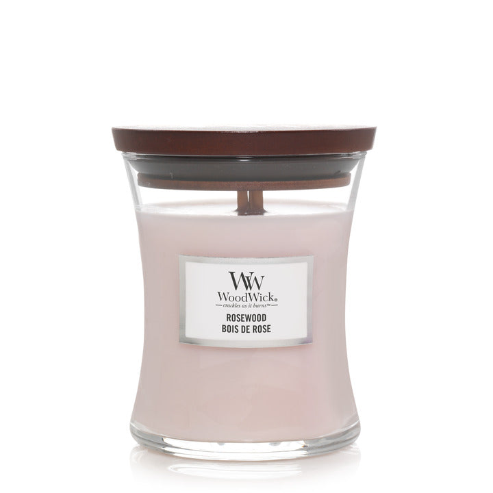 Woodwick Rosewood | Medium Candle