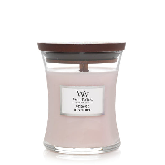 Woodwick Rosewood | Medium Candle