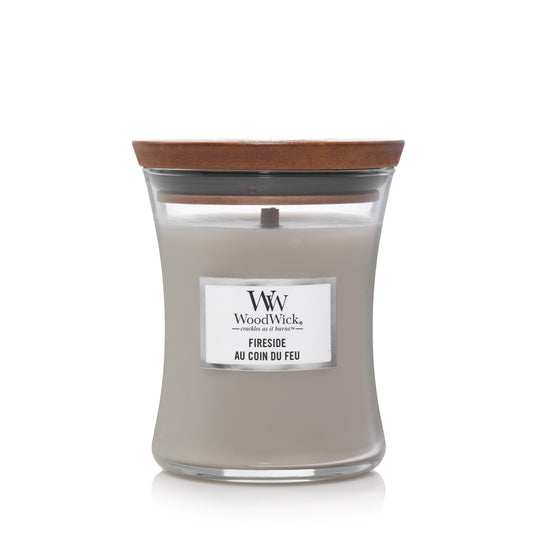 Woodwick Fireside| Medium Candle