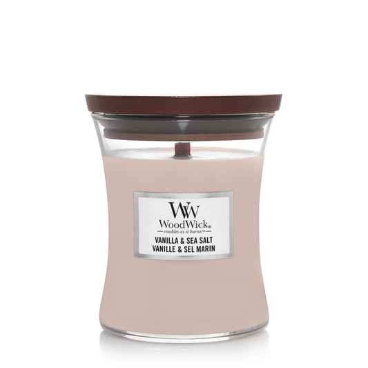 Woodwick Vanilla Sea Salt | Medium Candle