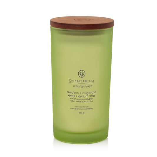 Chesapeake Bay Candle Awaken &amp; Invigorate | Lemongrass Eucalyptus