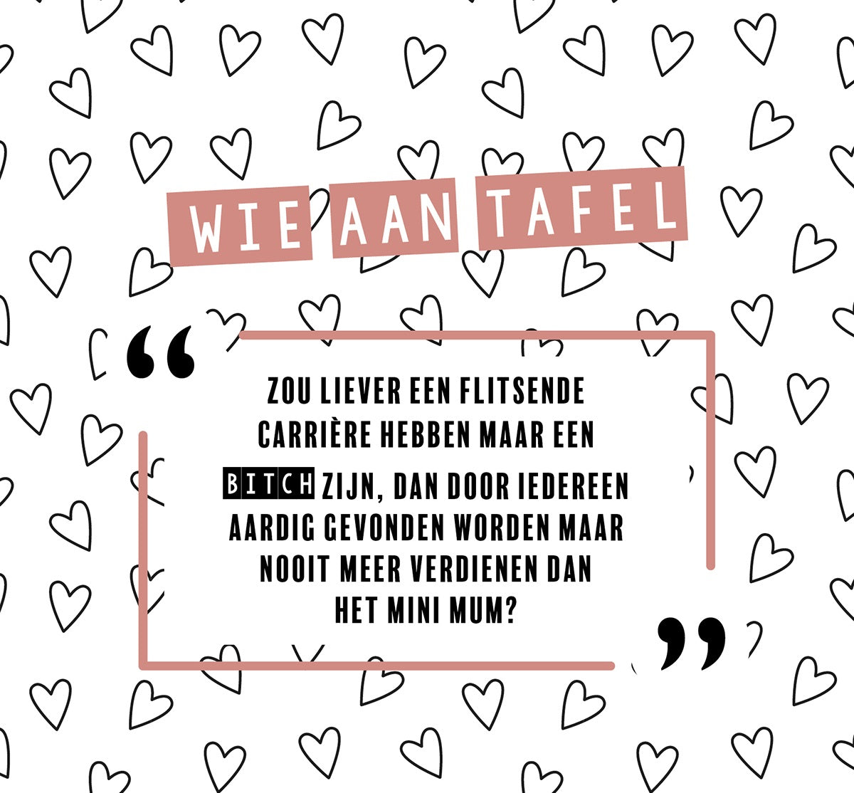 Wie aan tafel | Vriendinnen editie
