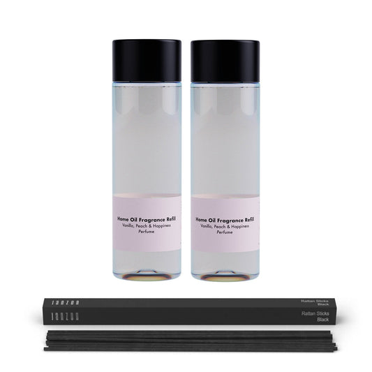 JANZEN &C Home Fragrance Refill Vanilla Peach & Happiness 2-pack Incl. Gratis Sticks