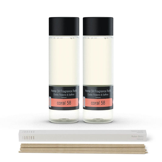 JANZEN Home Fragrance Refill Coral 58 2-pack Incl. Gratis Sticks