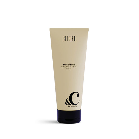 JANZEN Shower Scrub 200 ml Geur Lychee, bloesem en een vleugje shine